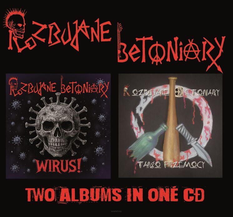 ROZBUJANE BETONIARY WIRUS + TANGO PRZEMOCY  punk rock 2in1 CD