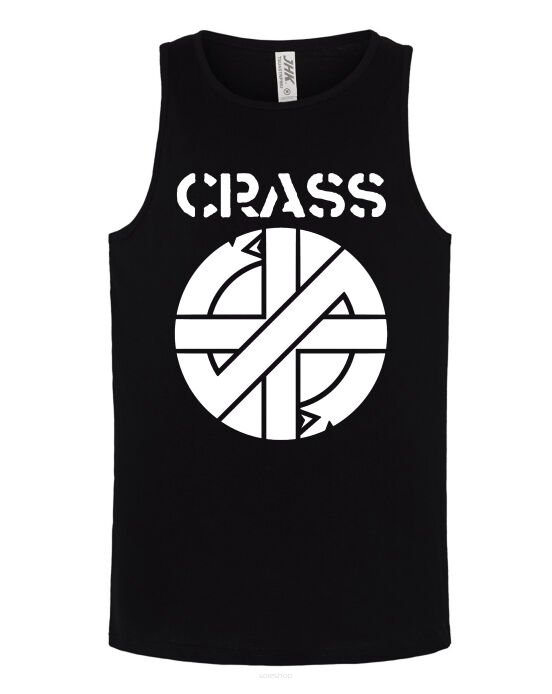 KOSZULKA CRASS ANARCHO PUNK CZARNA BOKSERKA