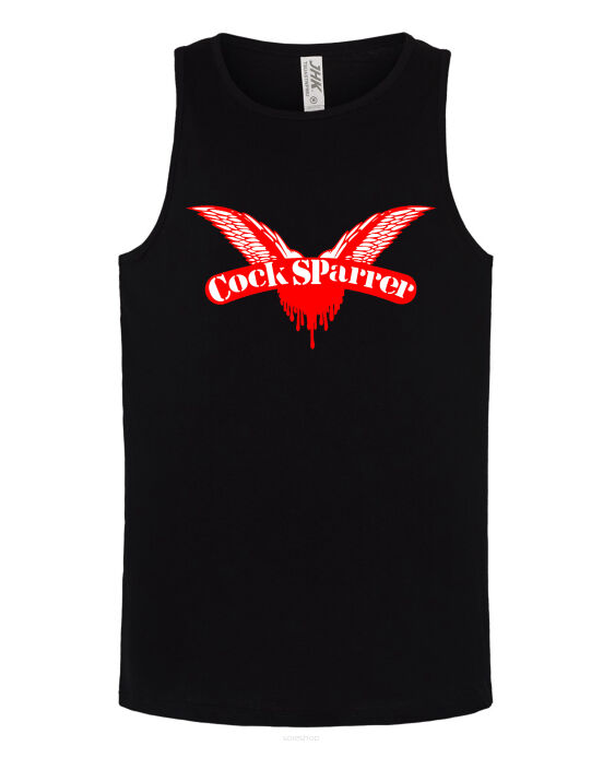 KOSZULKA COCK SPARRER logo punk oi work class CZARNA BOKSERKA