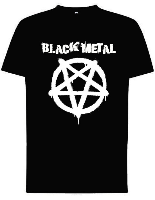 KOSZULKA PENTAGRAM BLACK METAL czarna