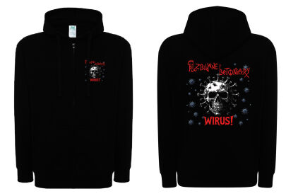 BLUZA Z KAPTUREM ROZBUJANE BETONIARY WIRUS punk SUWAK