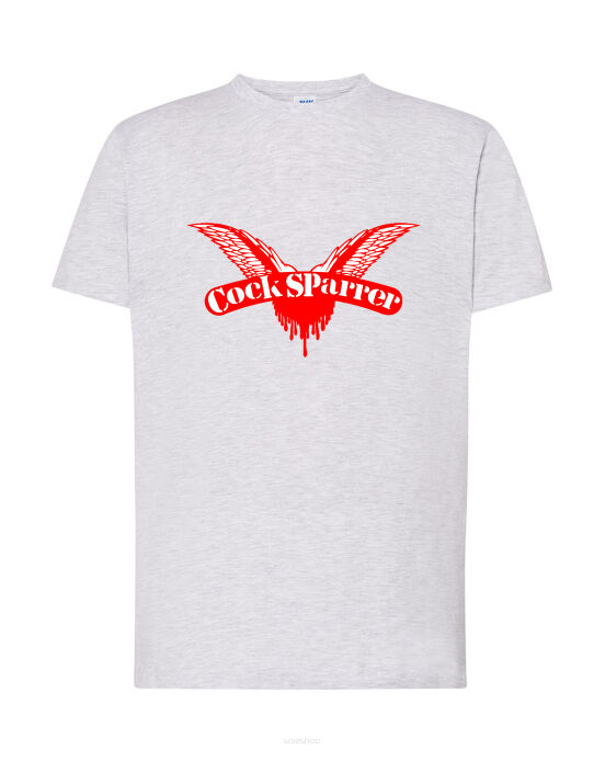 KOSZULKA COCK SPARRER logo punk oi work class BIAŁA